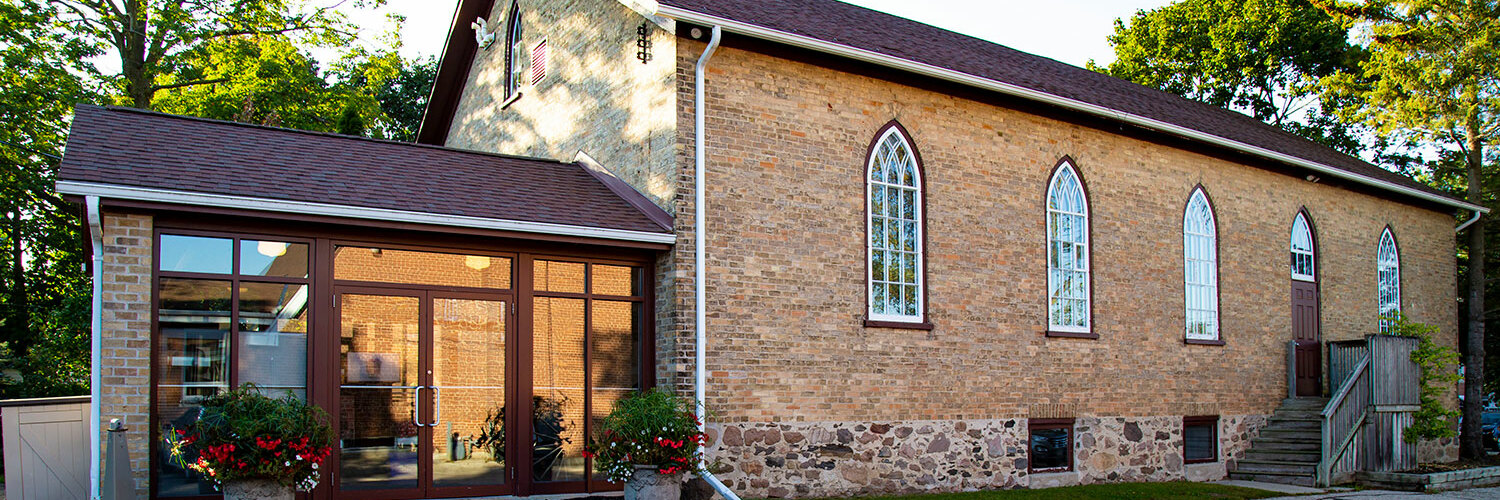 st. jacobs schoolhouse theatre outside view